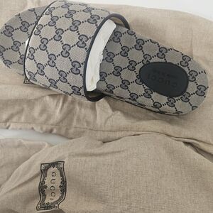Gucci Monogram Slide Sandals